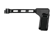 SB Tactical FS1913 Folding Pistol Brace with M1913 interface, lightweight polymer strut, and adjustable nylon strap in black.