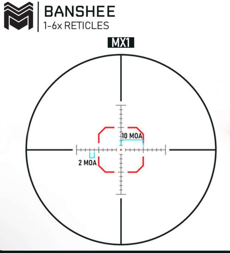 Banshee 1-6x24 LPVO Rifle Scope