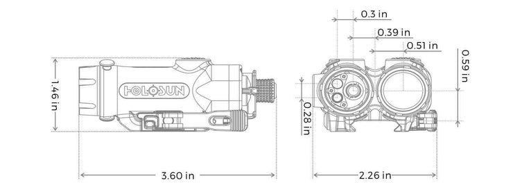 LE321G-IR laser, and IR Illuminator Holosun