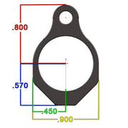 LOW PROFILE GAS BLOCK (SET SCREW)